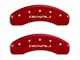 MGP Brake Caliper Covers with DENALI Logo; Red; Front and Rear (14-18 Sierra 1500)