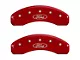 MGP Brake Caliper Covers with Ford Oval Logo; Red; Front and Rear (97-03 F-150)