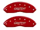 MGP Brake Caliper Covers with Lightning Logo; Red; Front and Rear (99-03 F-150 Lightning)
