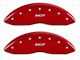 MGP Brake Caliper Covers with MGP Logo; Red; Front Only (07-13 Sierra 1500)