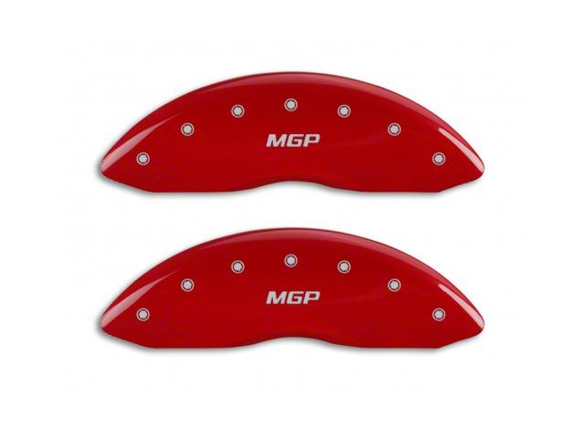 MGP Brake Caliper Covers with MGP Logo; Red; Front and Rear (02-05 RAM 1500, Excluding SRT-10)