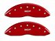 MGP Brake Caliper Covers with MGP Logo; Red; Front and Rear (06-10 RAM 1500, Excluding SRT-10)