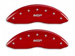 MGP Brake Caliper Covers with MGP Logo; Red; Front and Rear (11-18 RAM 1500)