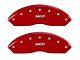 MGP Brake Caliper Covers with MGP Logo; Red; Front and Rear (99-03 F-150 Lightning)