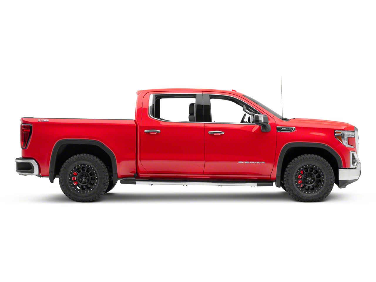 MGP Sierra 1500 Brake Caliper Covers with GMC Logo; Red; Front and Rear 34217SGMCRD (1924