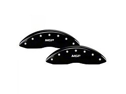 MGP Brake Caliper Covers with MGP Logo; Black; Front and Rear (20-26 Sierra 2500 HD)