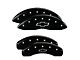 MGP Brake Caliper Covers with Bowtie Logo; Black; Front and Rear (19-24 Silverado 1500)