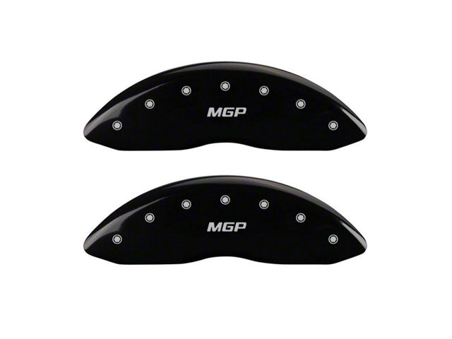 MGP Brake Caliper Covers with MGP Logo; Black; Front Only (05-07 Silverado 1500)