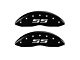 MGP Brake Caliper Covers with Silverado Style SS Logo; Black; Front Only (07-13 Silverado 1500)