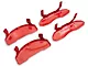 MGP Brake Caliper Covers with Bowtie Logo; Red; Front and Rear (19-24 Silverado 1500)