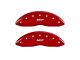 MGP Brake Caliper Covers with MGP Logo; Red; Front Only (05-07 Silverado 1500)