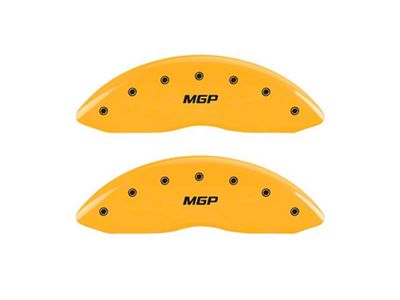 MGP Brake Caliper Covers with MGP Logo; Yellow; Front Only (05-07 Silverado 1500)