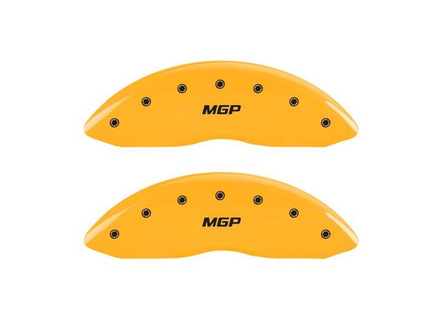 MGP Brake Caliper Covers with MGP Logo; Yellow; Front Only (05-07 Silverado 1500)