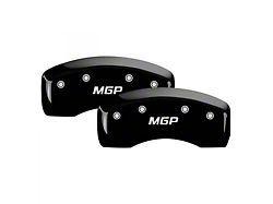 MGP Brake Caliper Covers with MGP Logo; Black; Front and Rear (20-25 Silverado 2500 HD)