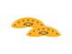 MGP Brake Caliper Covers with Bowtie Logo; Yellow; Front and Rear (20-24 Silverado 2500 HD)