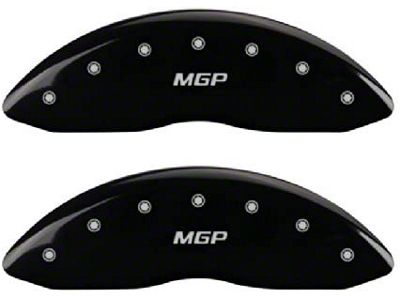 MGP Brake Caliper Covers with MGP Logo; Black; Front and Rear (11-12 F-250 Super Duty)