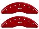 MGP Brake Caliper Covers with MGP Logo; Red; Front and Rear (13-24 F-250 Super Duty)