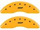 MGP Brake Caliper Covers with MGP Logo; Yellow; Front and Rear (13-24 F-250 Super Duty)