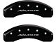 MGP Brake Caliper Covers with Avalanche Logo; Black; Front and Rear (07-14 Tahoe)