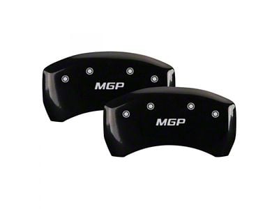 MGP Brake Caliper Covers with MGP Logo; Black; Rear Only (18-19 Tahoe Premier w/ Front Brembo Calipers)