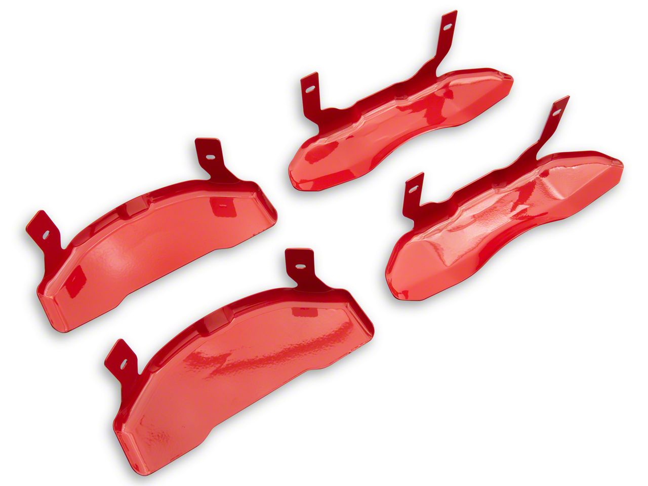 MGP Tahoe Brake Caliper Covers with Bowtie Logo; Red; Front and Rear