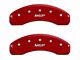MGP Brake Caliper Covers with MGP Logo; Red; Front and Rear (07-14 Tahoe)