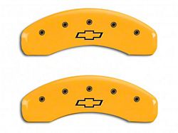 MGP Brake Caliper Covers with Bowtie Logo; Yellow; Front and Rear (07-14 Tahoe)