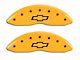 MGP Brake Caliper Covers with Bowtie Logo; Yellow; Front and Rear (07-14 Tahoe)
