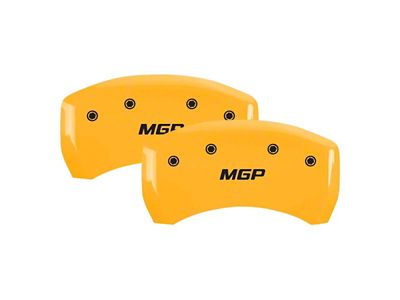 MGP Brake Caliper Covers with MGP Logo; Yellow; Rear Only (18-19 Tahoe Premier w/ Front Brembo Calipers)