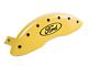 MGP Brake Caliper Covers with Ford Oval Logo; Yellow; Front and Rear (04-20 F-150)