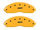 MGP Brake Caliper Covers with MGP Logo; Yellow; Front and Rear (97-03 F-150)