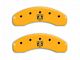 MGP Brake Caliper Covers with RAMHEAD Logo; Yellow; Front and Rear (06-10 RAM 1500, Excluding SRT-10)