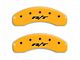 MGP Brake Caliper Covers with RT Logo; Yellow; Front and Rear (13-18 RAM 1500)