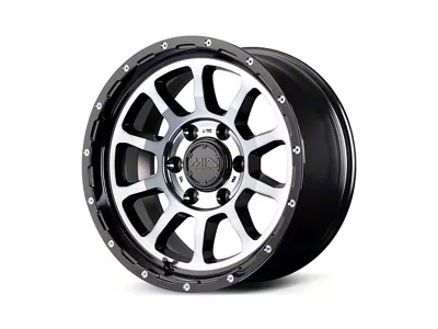 MID Wheels by RAYS M10 Black/DC and MC/Black Clear 6-Lug Wheel; 17x8.5; 0mm Offset (07-13 Silverado 1500)