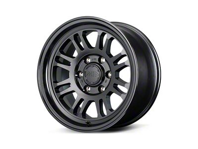 MID Wheels by RAYS M16 Semigloss Black/Clear 6-Lug Wheel; 17x8.5; 0mm Offset (99-06 Sierra 1500)