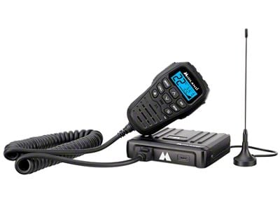 Midland Radio MicroMobile GMRS Two-Way Radio with Integrated Microphone Control; 15-Watt