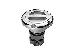 Mile Marker Premium Locking Hubs; 35-Spline; Polished (11-25 F-350 Super Duty)