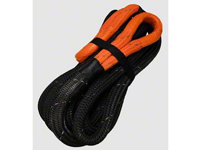 Mile Marker 5/8-Inch x 20-Foot Kinetic Rope Kit; Black