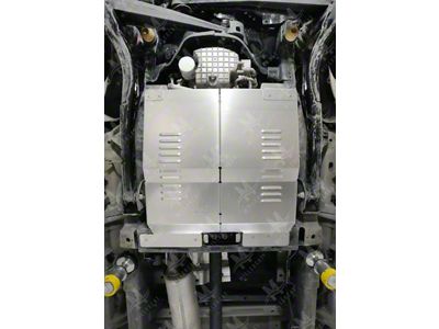 Miller Cat Anti-Theft Cat Shield; Aluminum (23-25 2WD 6.8L, 7.3L F-250 Super Duty)