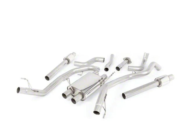 Milltek Dual Exhaust System with Polished Tips; Rear Exit (17-20 F-150 Raptor)