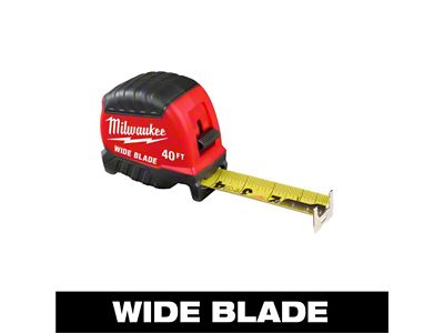 Milwaukee Tool 40-Foot Wide Blade Tape Measure