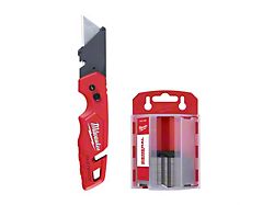 Milwaukee Tool FASTBACK Folding Utility Knife with Blade Storage and 50-Piece Blades 