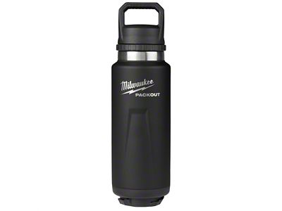 Milwaukee Tool PACKOUT Insulated Bottle with Chug Lid; Black; 36-Ounce