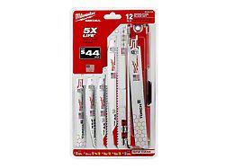 Milwaukee Tool SAWZALL Demolition Blade Set; 12-Piece
