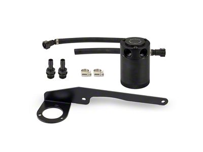 Mishimoto Baffled Oil Catch Can; Black (21-24 V8 Yukon)