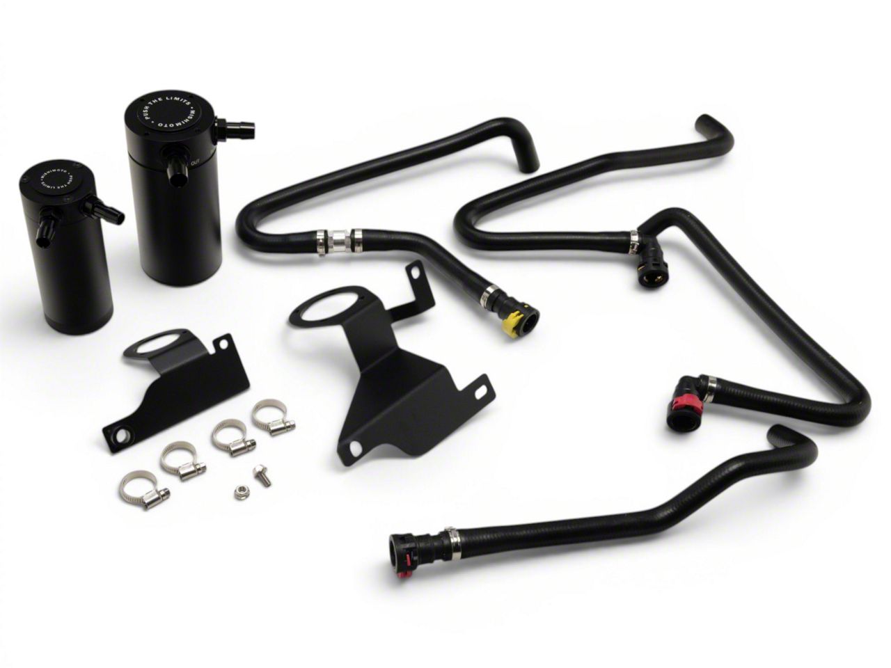 Mishimoto F-150 Baffled Oil Catch Can; Black MMBCC-F35T-11SBE (11