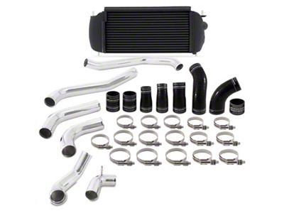 Mishimoto Performance Intercooler Kit with Polished Piping; Black (17-20 3.5L EcoBoost F-150)