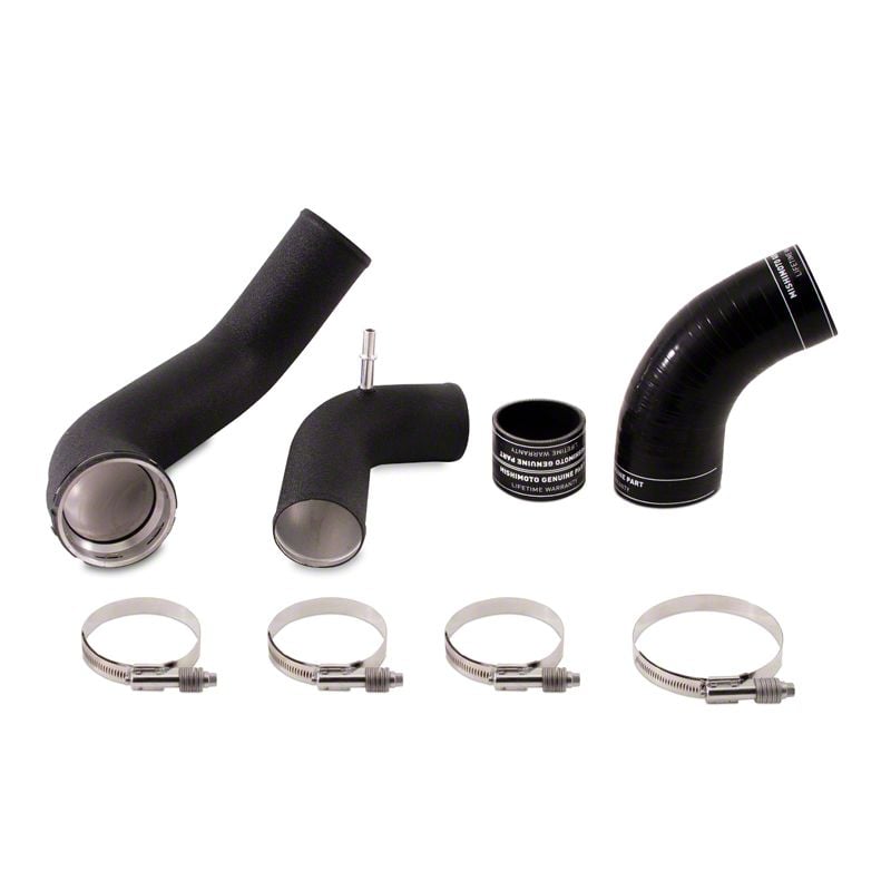 Mishimoto Wrinkled Black Cold Side Intercooler Pipe Kit | 2011-2014 3.5L Ford F-150 EcoBoost