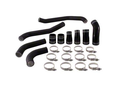 Mishimoto Hot-Side Intercooler Pipe Kit; Wrinkle Black (17-20 3.5L EcoBoost F-150)