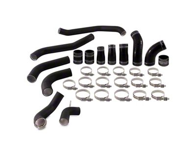 Mishimoto Intercooler Pipe Kit; Wrinkle Black (17-20 3.5L EcoBoost F-150)